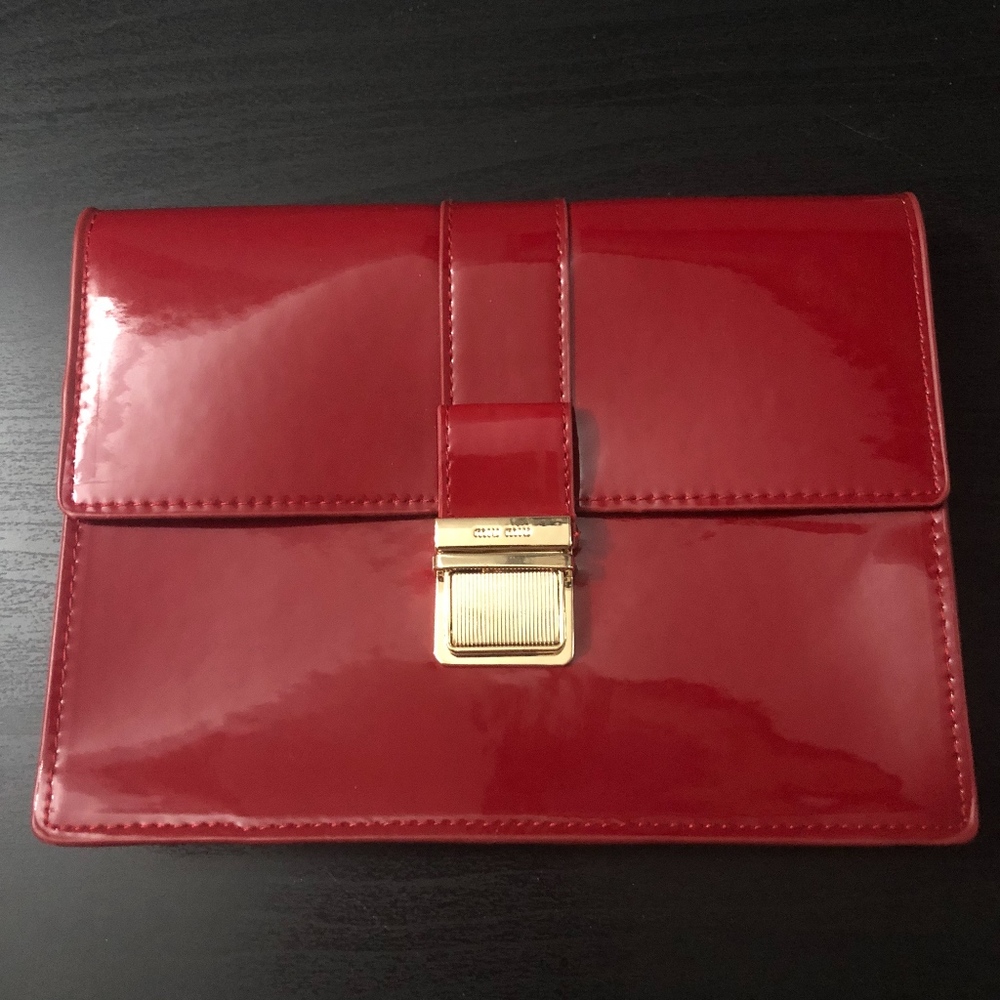 Red Miu Miu Perfume Pouch